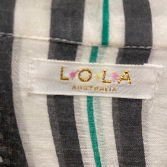 LOLA Australia Striped Button-Up Shirt Dress - Picture 7 of 12